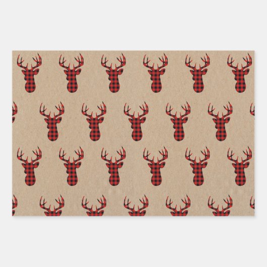 Papier de Noël rustique enveloppant kraft (Devant 2)