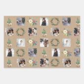 Papier de Noël rustique enveloppant kraft (Devant)