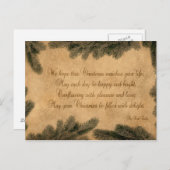 Papier de Noël Vintage - Carte postale (Devant / Derrière)