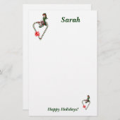 Papier de note personnalisé par Noël de papeterie (Devant / Derrière)