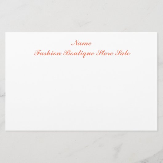 Papier de papeterie (Devant)