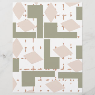 Papier de papeterie à motif géométrique