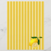 Papier de papeterie au citron (Dos)