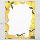 Papier de papeterie au citron (Devant)
