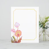 Papier de papeterie blanc Caffa Botanique (Debout devant)