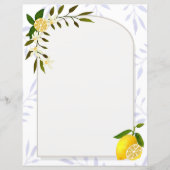 Papier de papeterie citron (Devant)