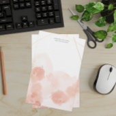 Papier de papeterie couleur rose romantique