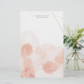 Papier de papeterie couleur rose romantique (Debout devant)