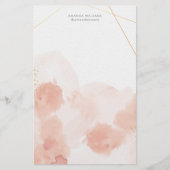 Papier de papeterie couleur rose romantique (Devant)