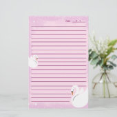 Papier de papeterie Cygne délicat (Debout devant)