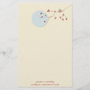 Papier de papeterie de baby shower de famille