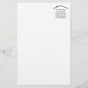 Papier de papeterie de l'entreprise immobilière de