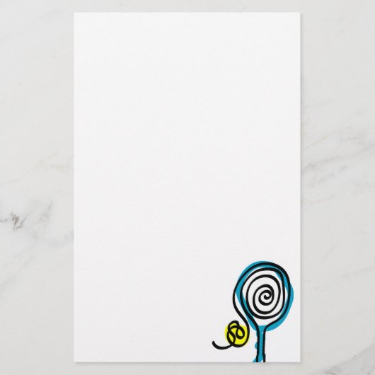 Papier de papeterie de tennis (Devant)