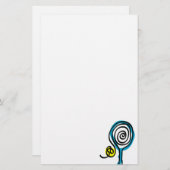 Papier de papeterie de tennis (Devant / Derrière)