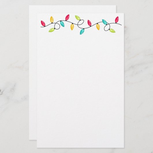 Papier de papeterie de vacances (Devant / Derrière)