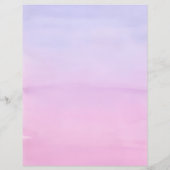 Papier de papeterie en aquarelle du coucher de sol (Dos)