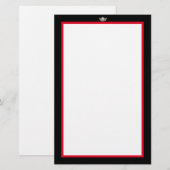 Papier de papeterie en argent Miss America (Devant / Derrière)