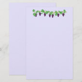 Papier de papeterie Grape Vine (Devant / Derrière)