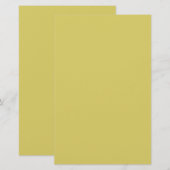 Papier de papeterie jaune chaud doux (Devant / Derrière)