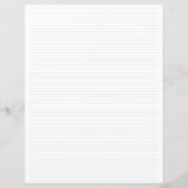 Papier de papeterie minimaliste uni ligné (Dos)