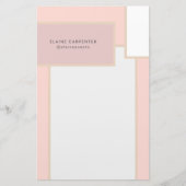 Papier de papeterie moderne du milieu du siècle (Devant)