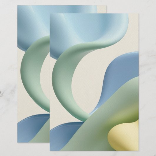 Papier de papeterie multifonction dans un graphiqu (Devant / Derrière)