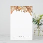 Papier de papeterie Pampas Pampas Boho Rose Or (Debout devant)