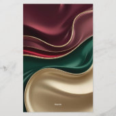 Papier de papeterie polyvalent à motif stylé (Dos)
