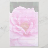 Papier de papeterie romantique Rose Passez (Devant)