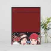 Papier de papeterie (rouge d'hiver B) DDPMDesigns (Debout devant)