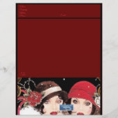 Papier de papeterie (rouge d'hiver B) DDPMDesigns (Devant)