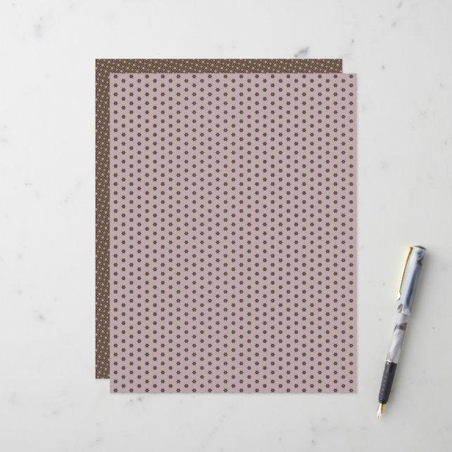 Papier de papier à scandale pour fleurs neutres ch (Devant/Arrière en situation)
