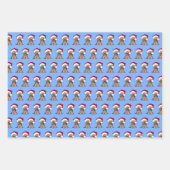 Papier de papier de Noël Yorkie enveloppant ensemb (Devant 2)