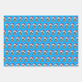 Papier de papier de Noël Yorkie enveloppant ensemb (Devant)