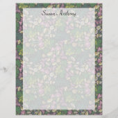 Papier de papillons violets de marguerite victorie (Dos)