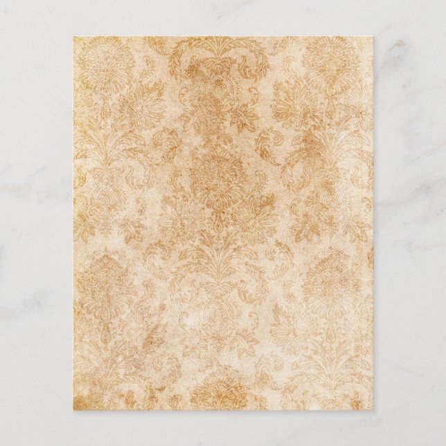 Papier de parchemin Shabby Damask (Devant)