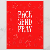 Papier de prière d'envoi de pack (Dos)