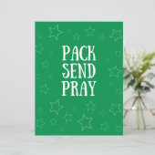 Papier de prière d'envoi de pack (Debout devant)