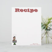 Papier de recette - Cuisine Chef - Recettes (Debout devant)