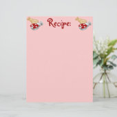 Papier de recette de cookie Ladybug (Debout devant)