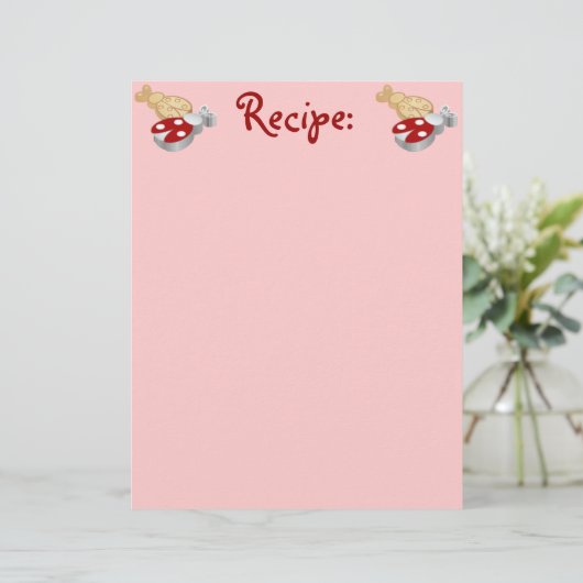 Papier de recette de cookie Ladybug (Debout devant)