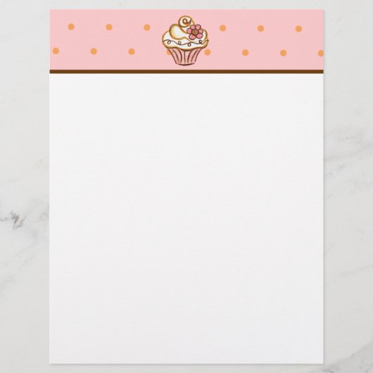 Papier de recette de cupcake (Devant)