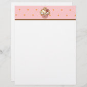 Papier de recette de cupcake (Devant / Derrière)