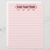 Papier de recette de friandises délicieuses (Devant / Derrière)