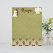 Papier de recette pour homme en pain d'épices (Debout devant)