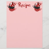 Papier de recette pour les plats de Ladybug (Devant)