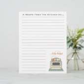 Papier de recette Retro Stove Modern Kitchen (Debout devant)