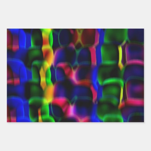 Papier de recouvrement Abstrait multicolore (Devant 2)