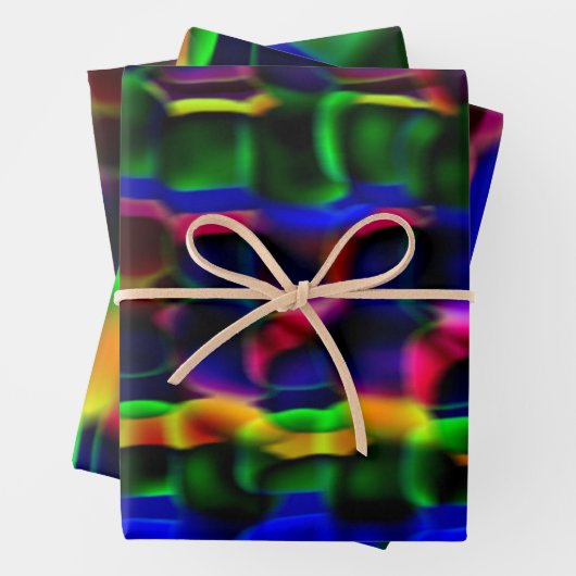 Papier de recouvrement Abstrait multicolore (En situation)