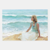 Papier de recouvrement de la plage de la femme vin (Devant)